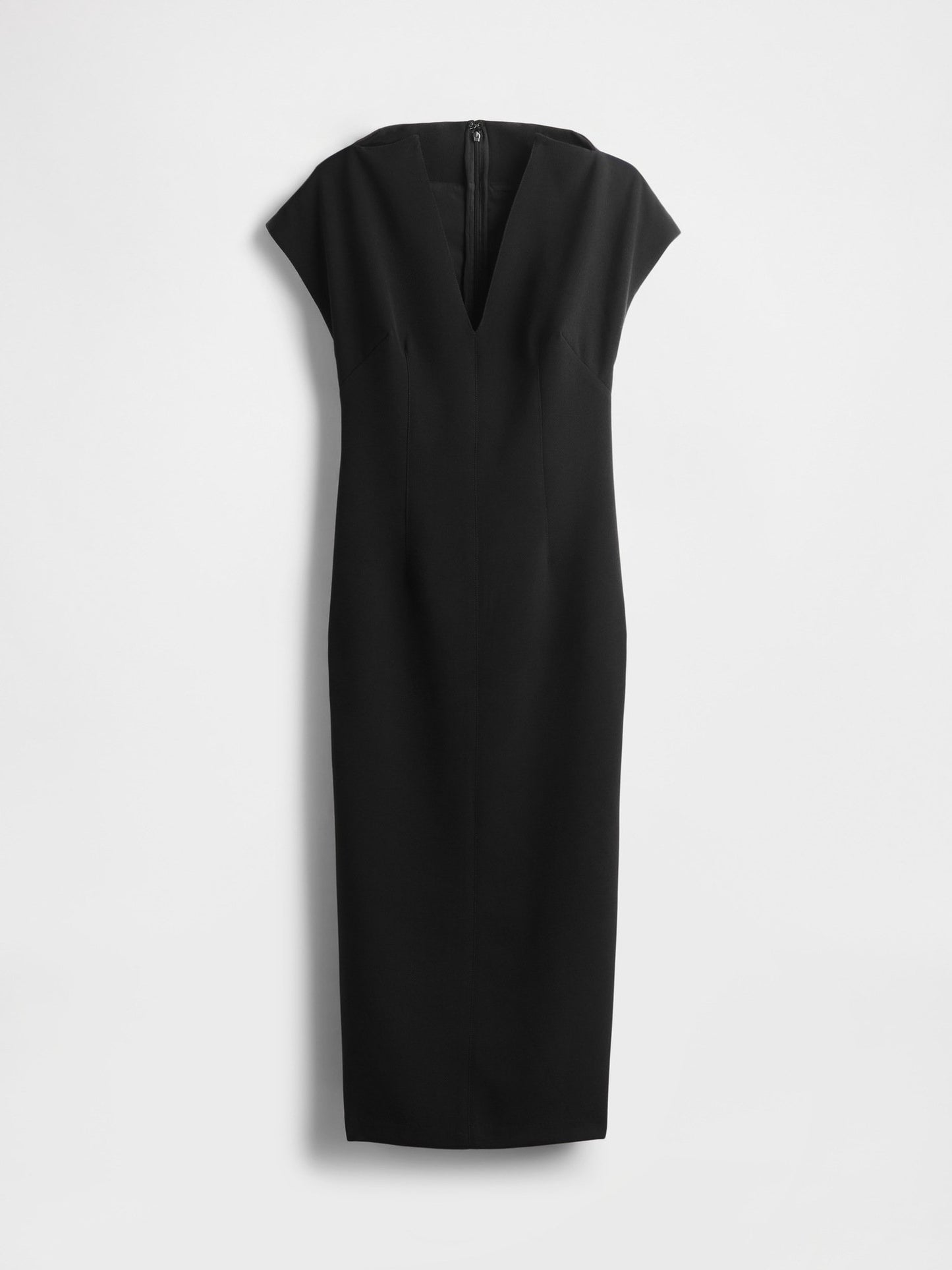 Siyah Gapstudio Structured Midi Elbise