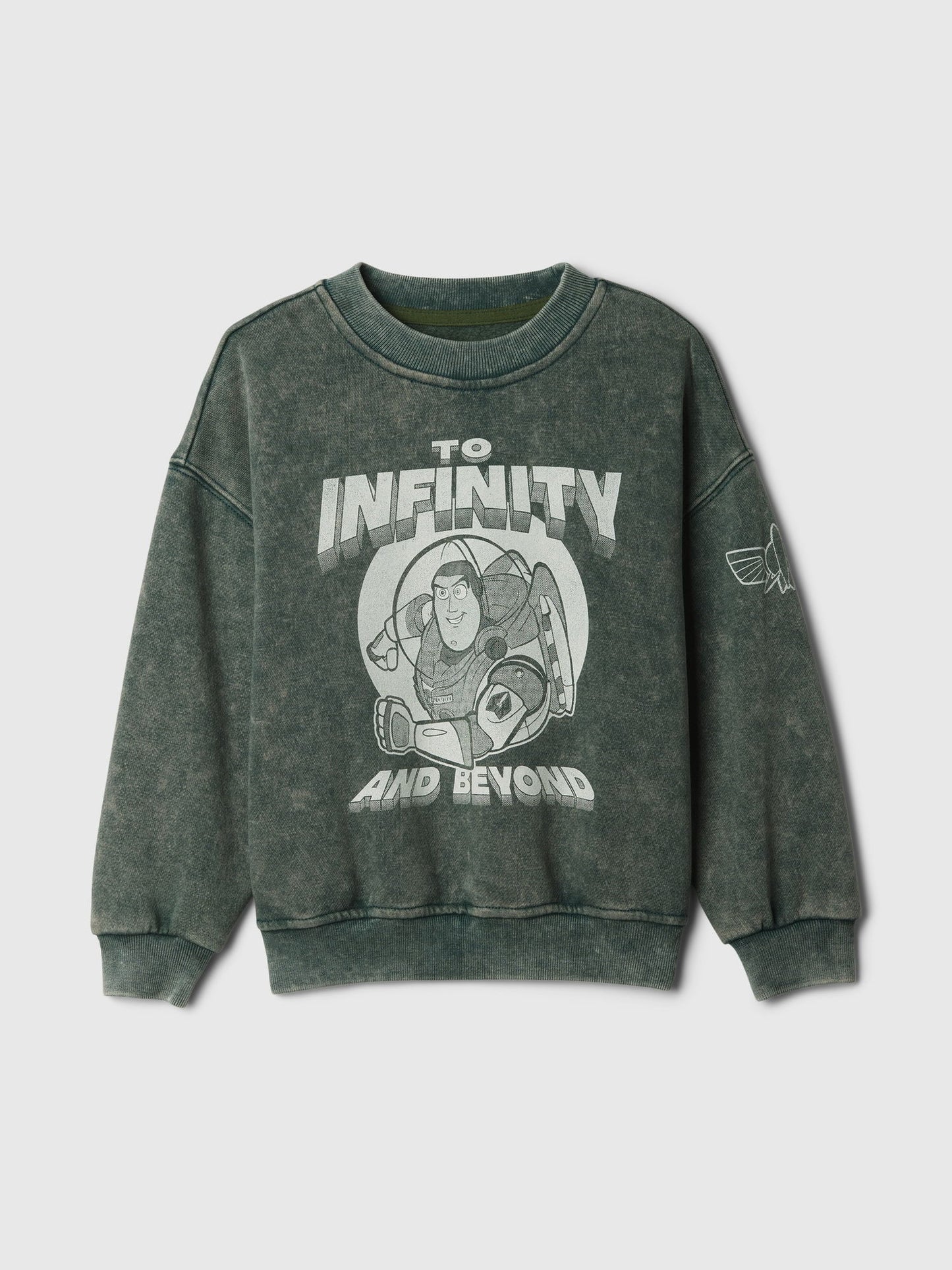 Koyu Yeşil Gap × Disney Vintage Soft Buzz Lightyear Fleece Sweatshirt