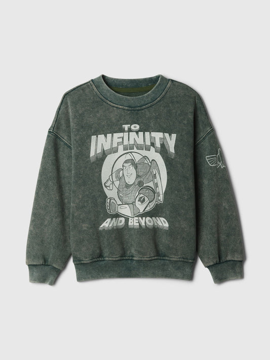 Koyu Yeşil Gap × Disney Vintage Soft Buzz Lightyear Fleece Sweatshirt