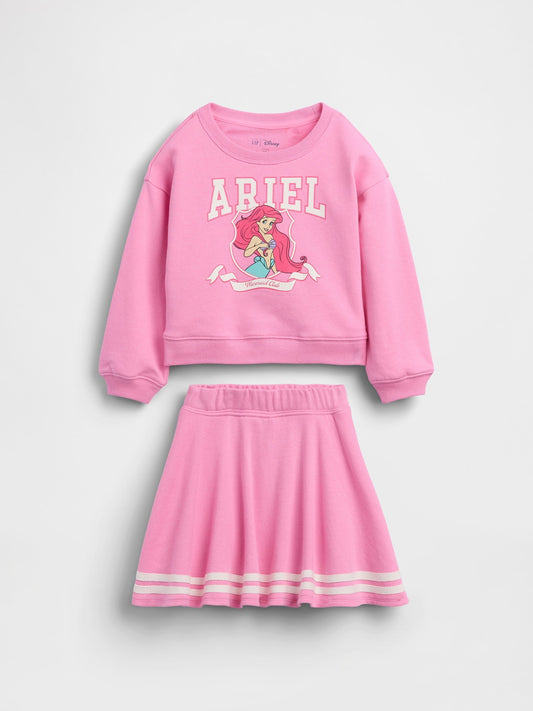 Pembe Vintagesoft Terry Şort Etek Outfit Set