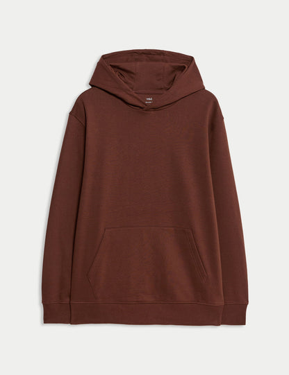 Pamuk Karışımlı Kapüşonlu Sweatshirt