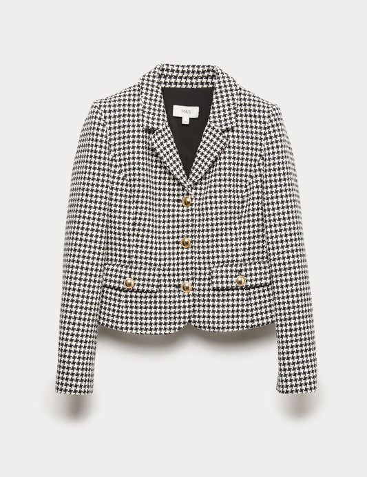 Pamuk Karışımlı Tweed Ceket