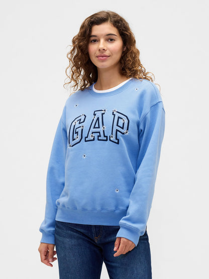 Açık Mavi Gap Logo Sweatshirt