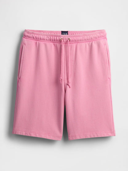 Pembe Heavyweight Fransız Havlu Kumaş Şort