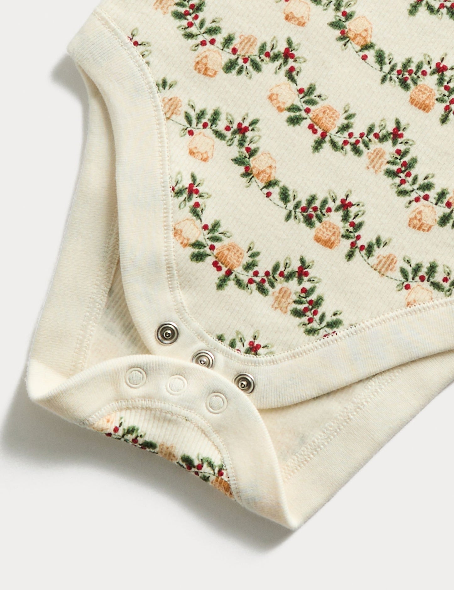 Gingerbread Desenli Kapitoneli Bodysuit Takım
