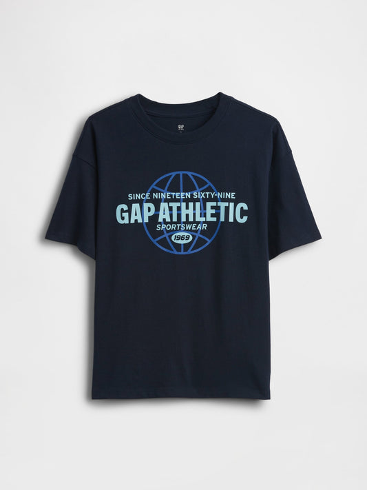 Lacivert Relaxed Gap Logo T-shirt