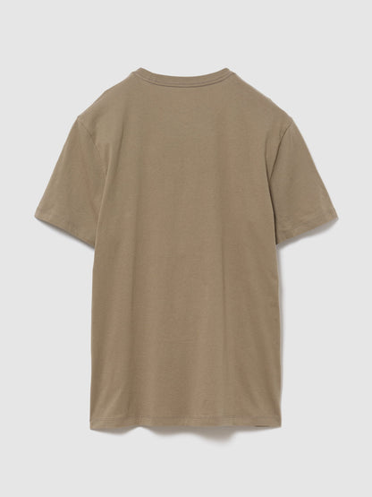 Açık Kahverengi Everyday Soft Relaxed Grafik Baskılı T-shirt
