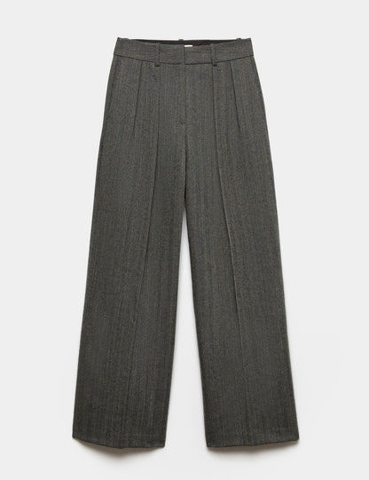 Desenli Bol Paça Pantolon