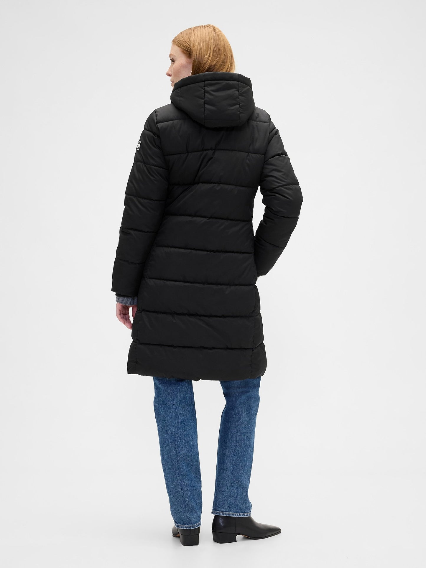 Siyah Coldcontrol Relaxed Midi Şişme Mont