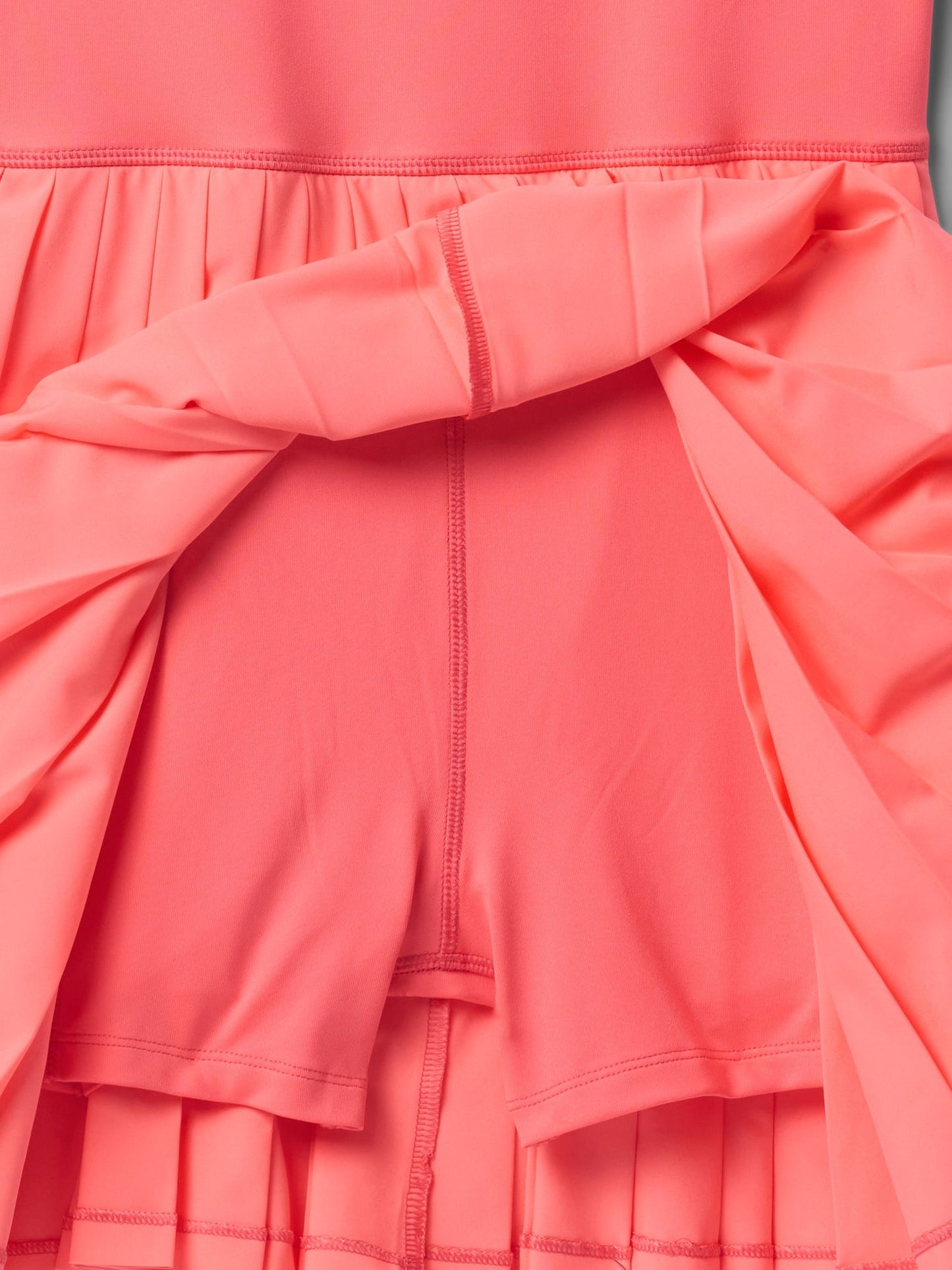 Pembe Çocuk Pileli Tenis Elbisesi
