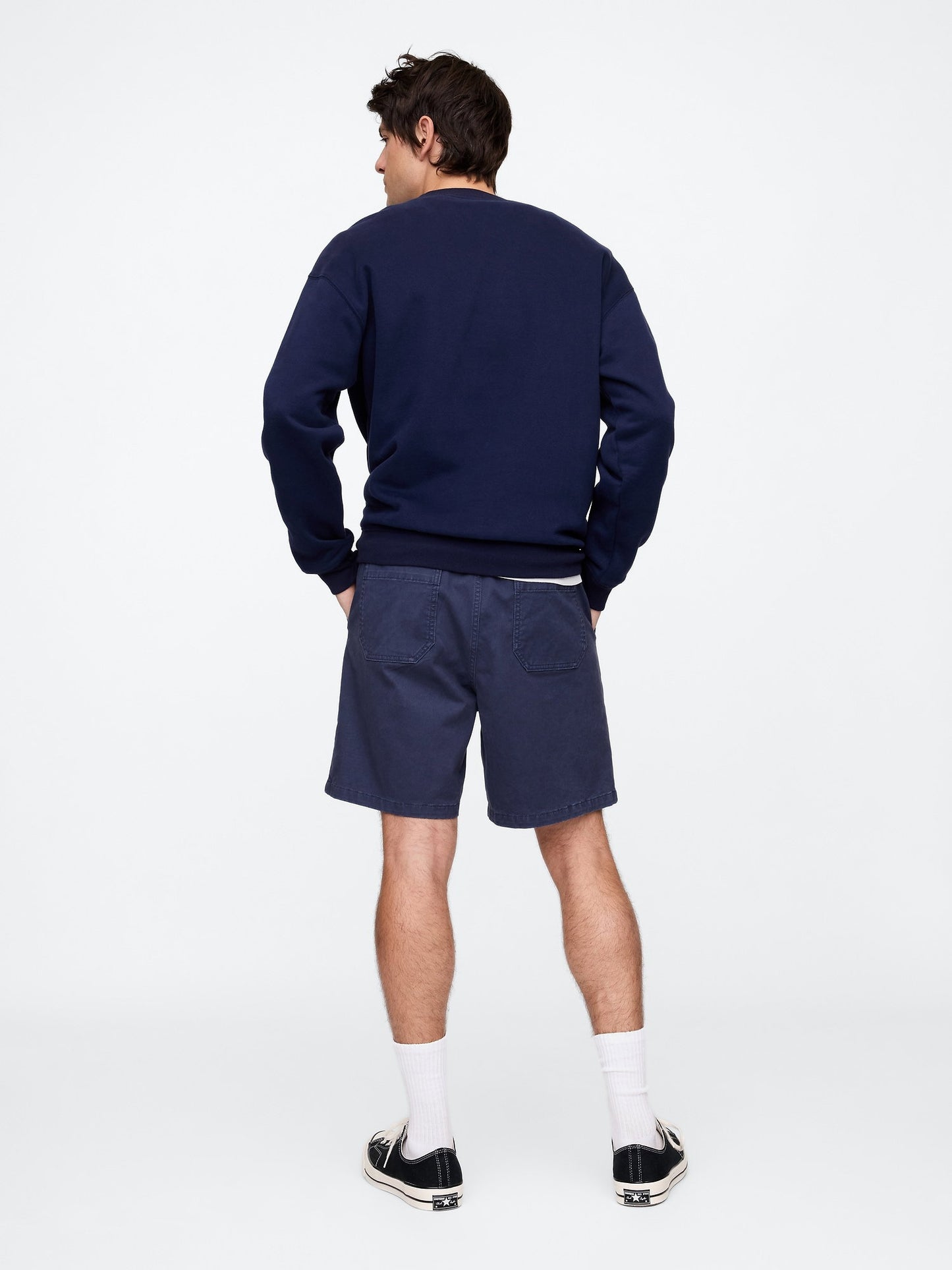 Lacivert Twill Şort