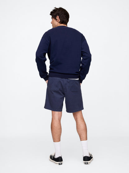 Lacivert Twill Şort