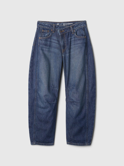 Koyu Mavi Horseshoe Jean Pantolon