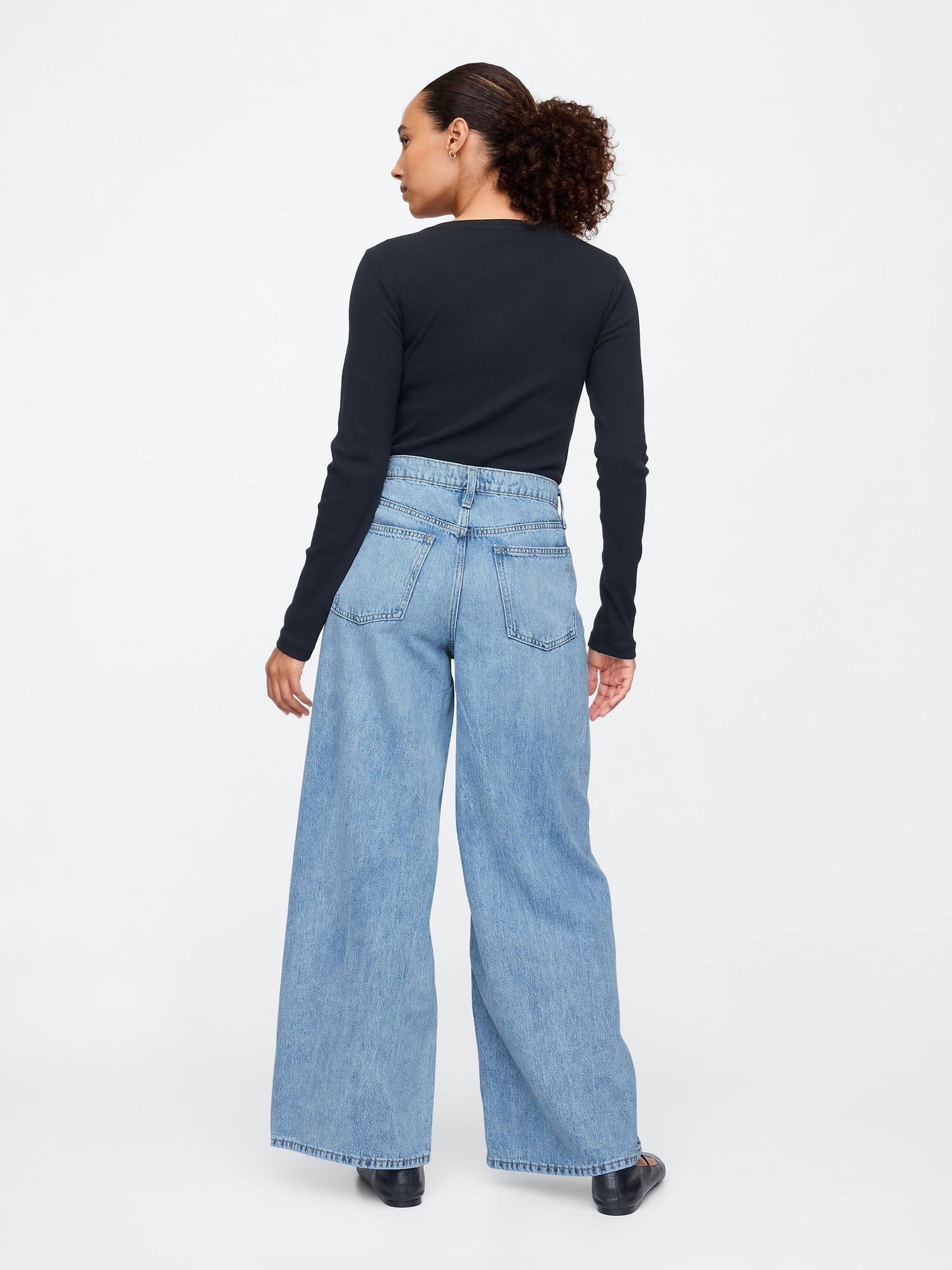 Açık Mavi Baggy Jean Pantolon