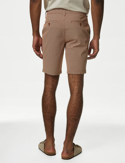 Regular Fit Desenli Şort