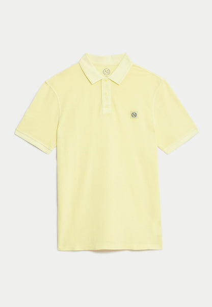 Saf Pamuklu Kısa Kollu Polo Yaka T-shirt