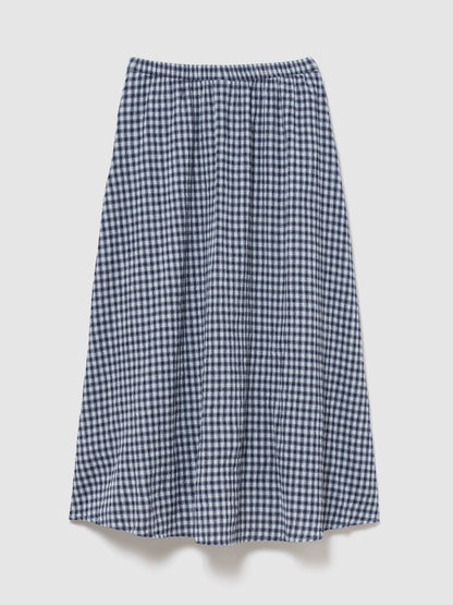 Mavi Gingham Maxi Etek
