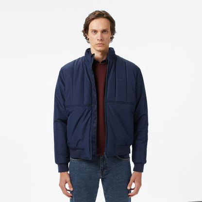 Lacoste Erkek Dik Yaka Lacivert Mont