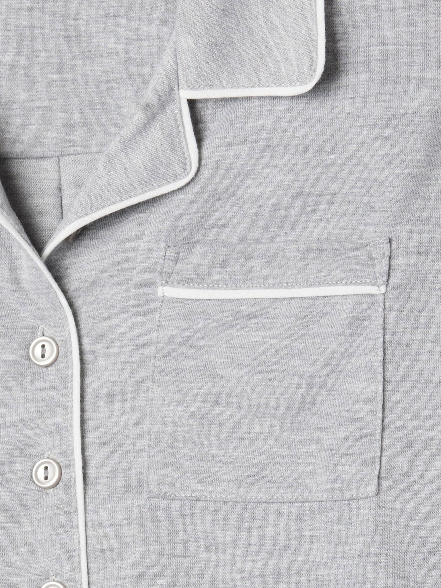 Gri Geri Dönüştürülmüş Çizgili Pijama Takımı