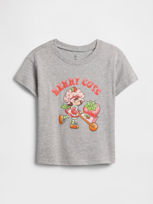 Gri Grafik Baskılı T-shirt