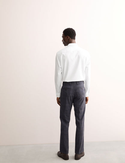 Tailored Fit Lüks Pamuklu Dokulu Gömlek