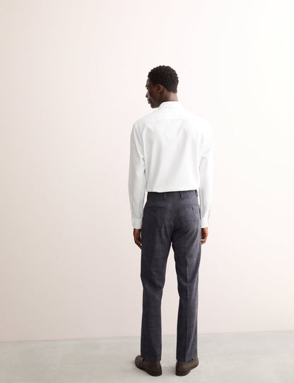 Tailored Fit Lüks Pamuklu Dokulu Gömlek