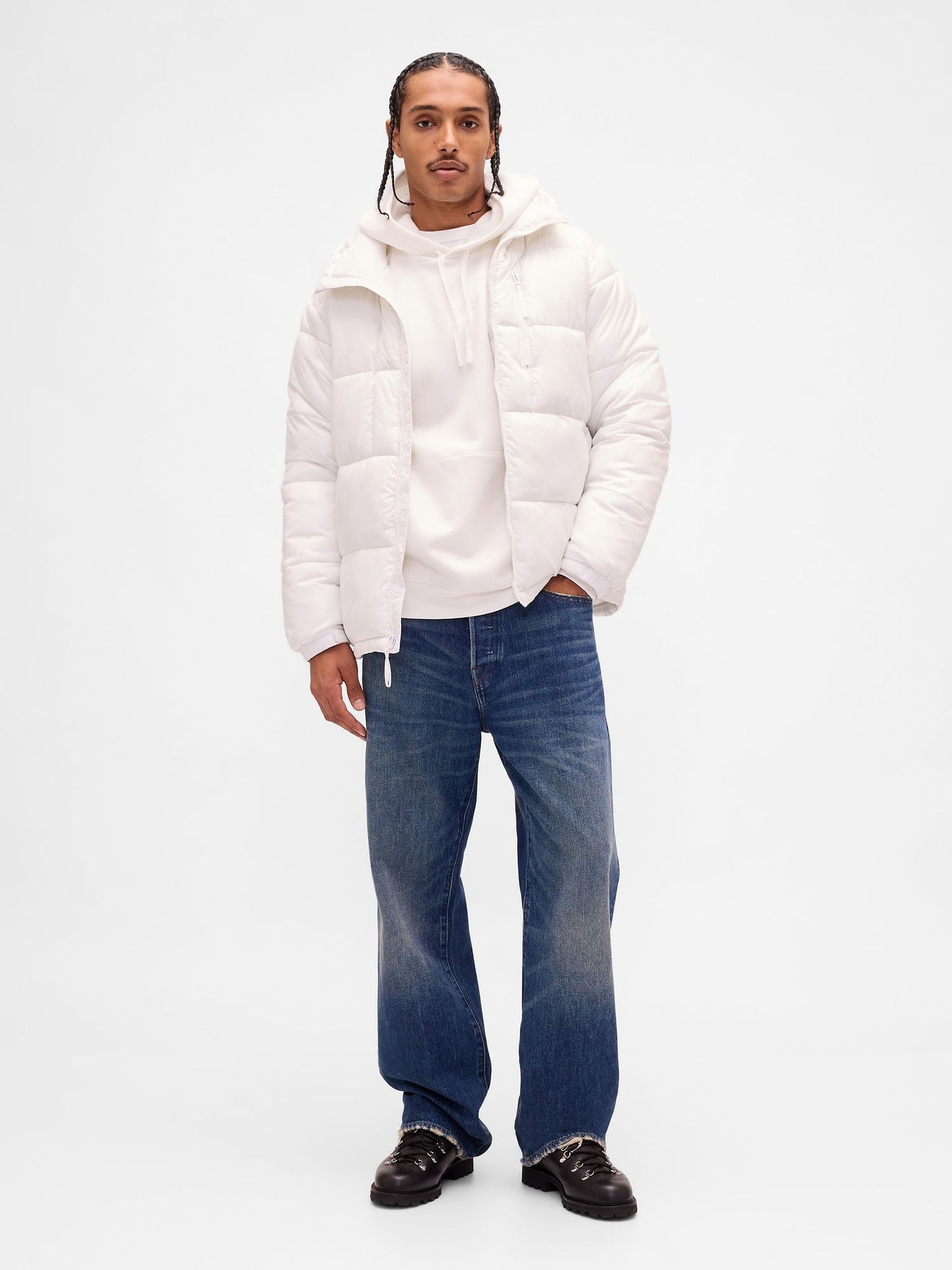 Beyaz Relaxed Gap Mini-logo Sweatshirt