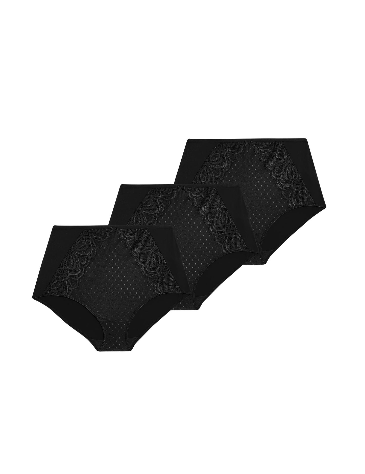 3'lü Amelia Dantelli Full Brief Külot