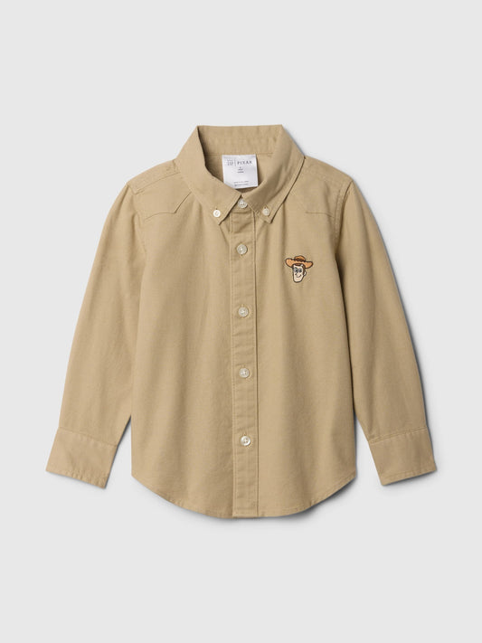 Kahverengi Gap × Disney Oxford Gömlek