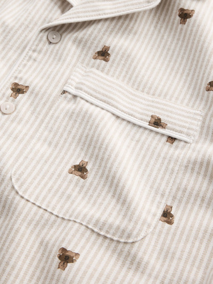 Beyaz Softest Flannel Pijama Üstü