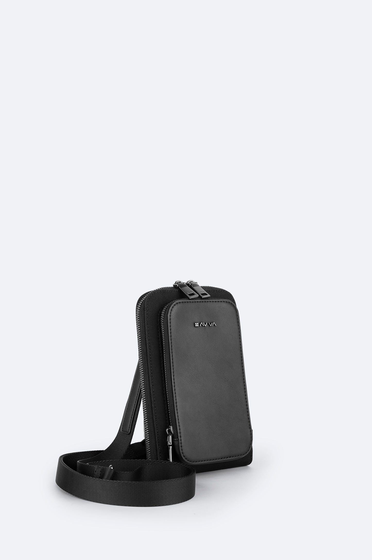 Siyah Düz Suni Deri Omuz Çantası