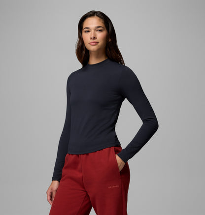 Pinetown Canyon Mockneck Kadın Teknik Uzun Kollu T-shirt