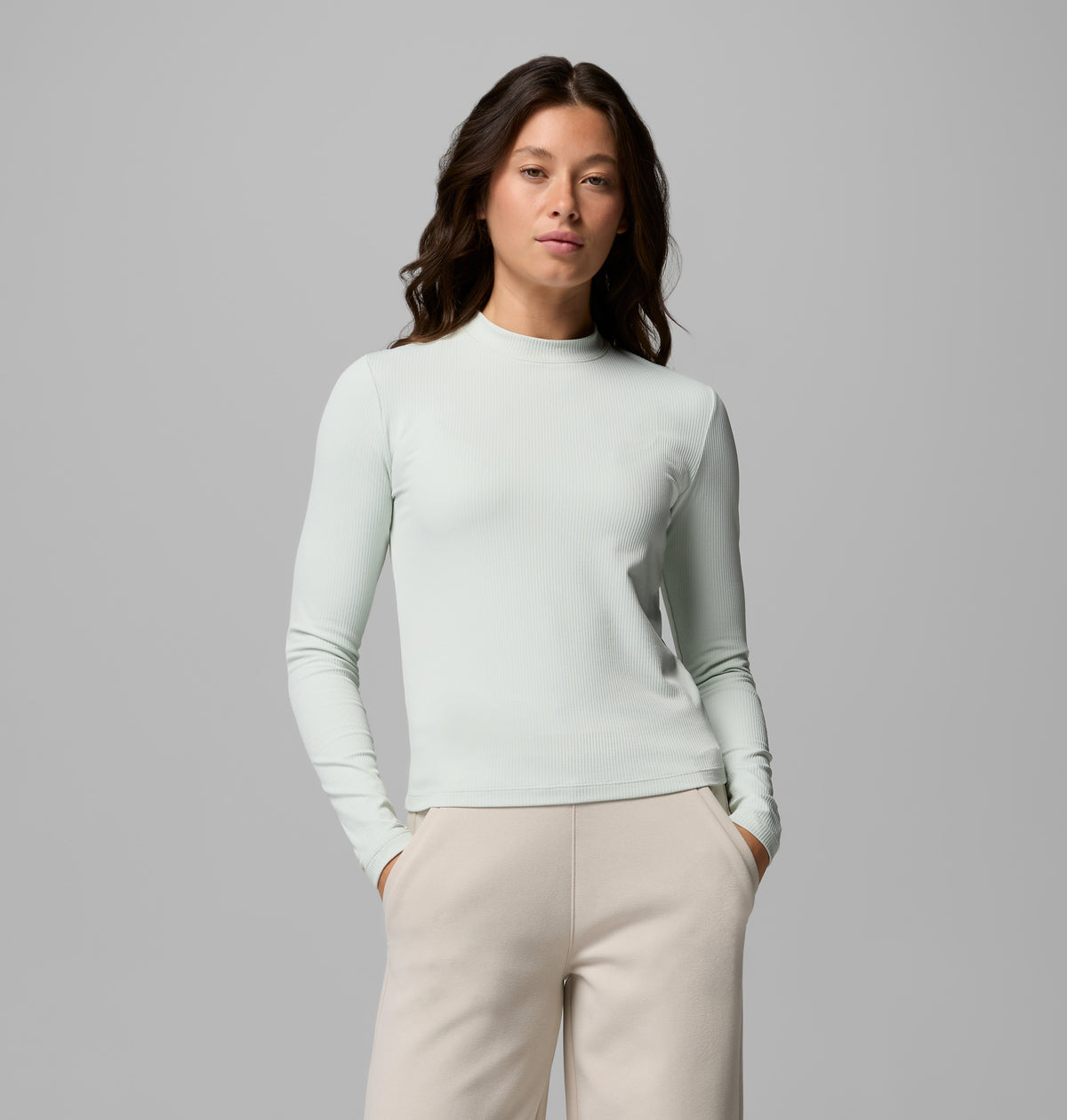 Pinetown Canyon Mockneck Kadın Teknik Uzun Kollu T-shirt