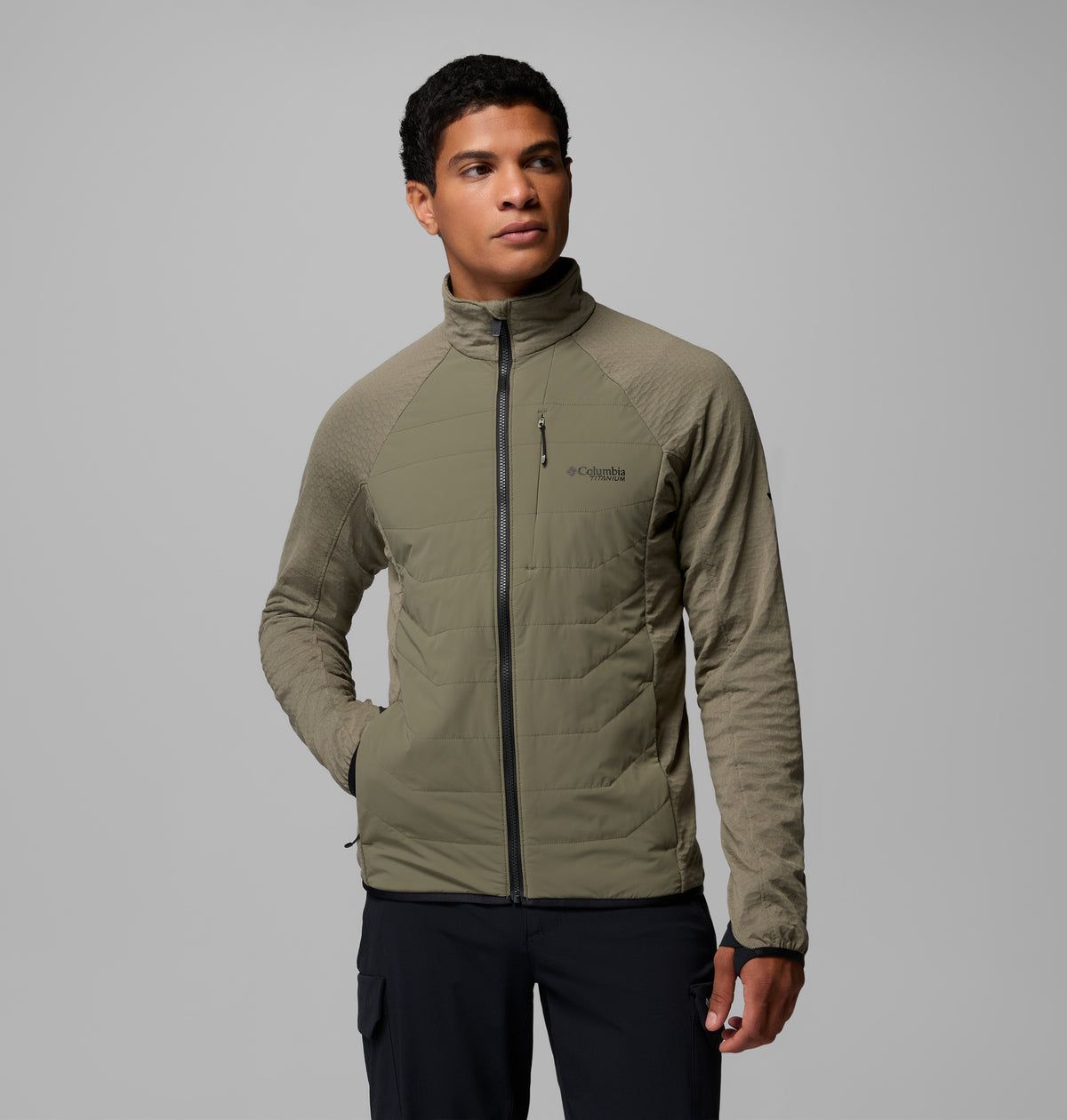 Arctic Crest Ii Hybrid Tam Fermuarlı Erkek Polar Üst
