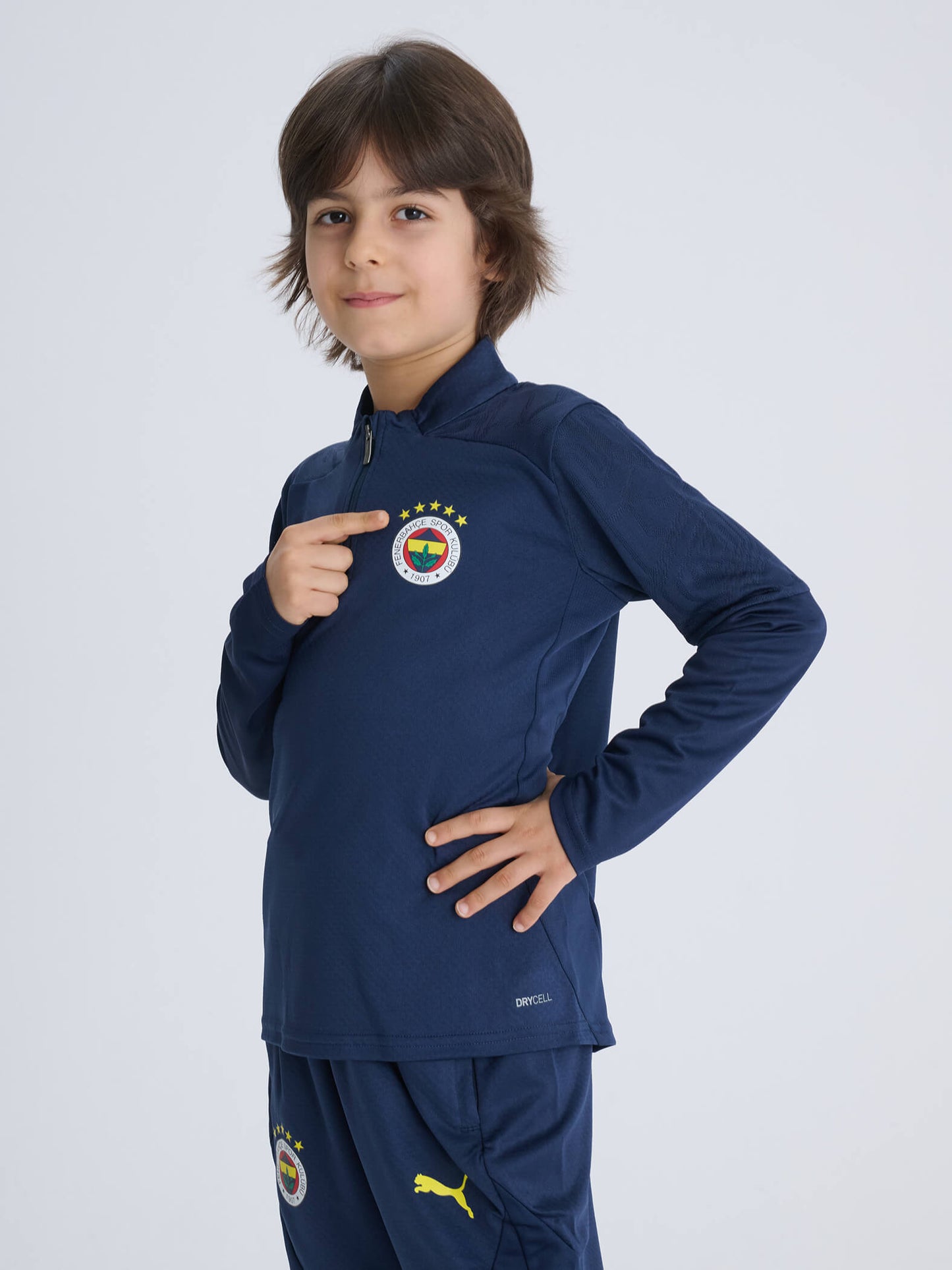 Fenerbahçe 2024/2025 A Takım Lacivert Jr Yarım Fermuarlı Sweatshirt
