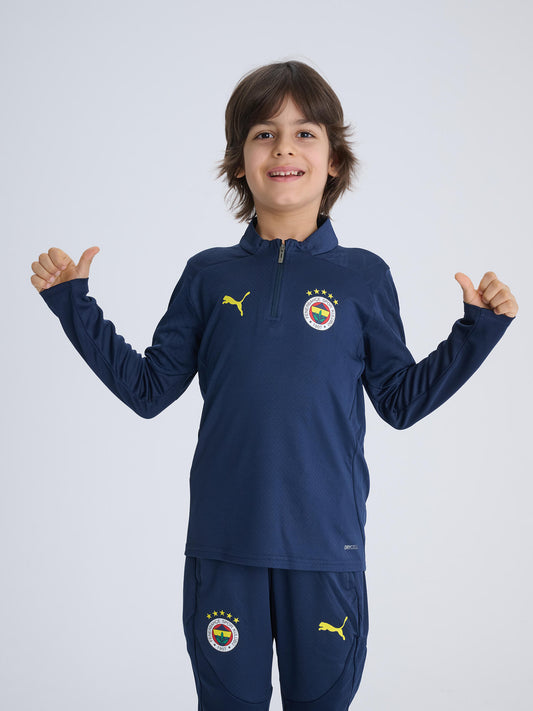 Fenerbahçe 2024/2025 A Takım Lacivert Jr Yarım Fermuarlı Sweatshirt
