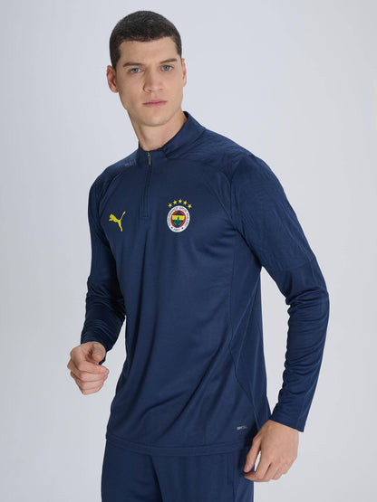 Fenerbahçe 2024/2025 A Takım Lacivert Futbolcu Yarım Fermuar Sweatshirt