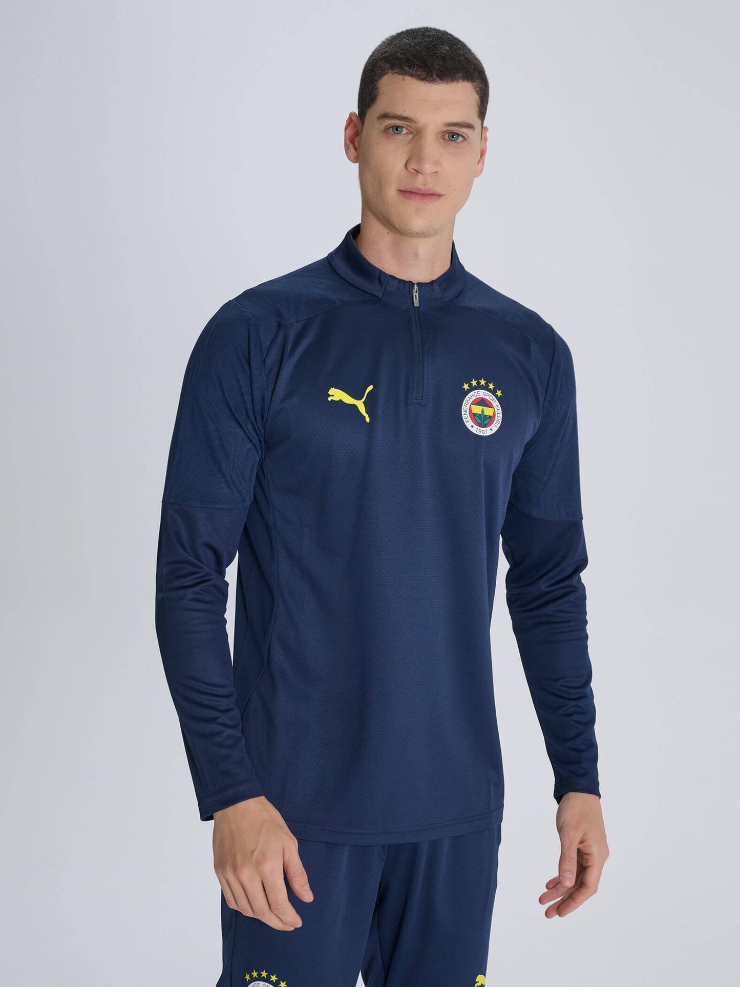 Fenerbahçe 2024/2025 A Takım Lacivert Futbolcu Yarım Fermuar Sweatshirt