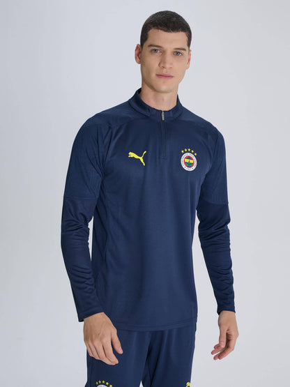 Fenerbahçe 2024/2025 A Takım Lacivert Futbolcu Yarım Fermuar Sweatshirt