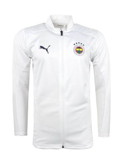 Fenerbahçe 2024/2025 A Takım Beyaz Hoca Tam Fermuarlı Sweatshirt