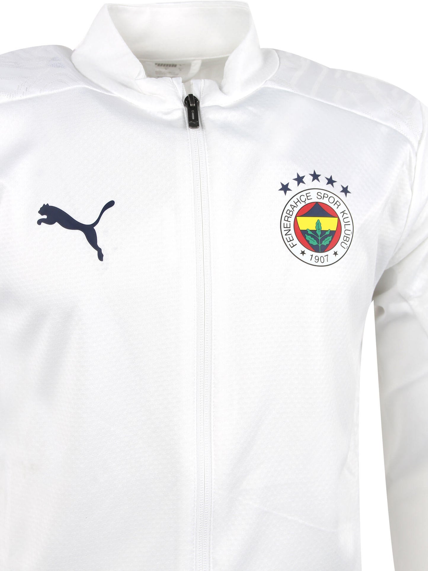Fenerbahçe 2024/2025 A Takım Beyaz Hoca Tam Fermuarlı Sweatshirt