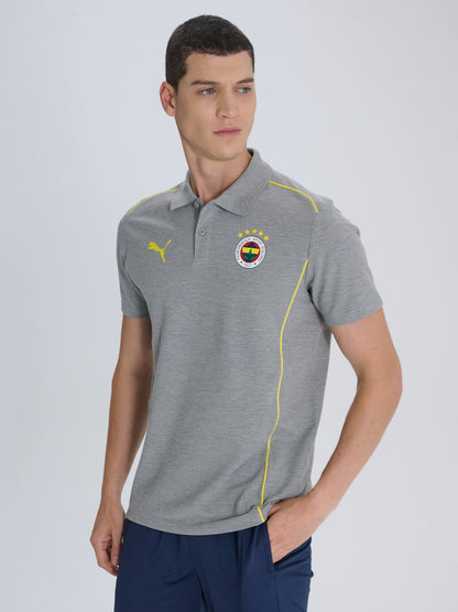 Fenerbahçe 2024/2025 A Takım Gri Melanj Polo Tshirt