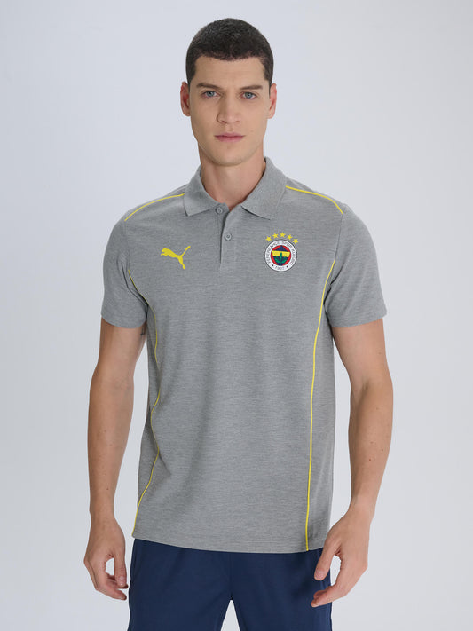 Fenerbahçe 2024/2025 A Takım Gri Melanj Polo Tshirt