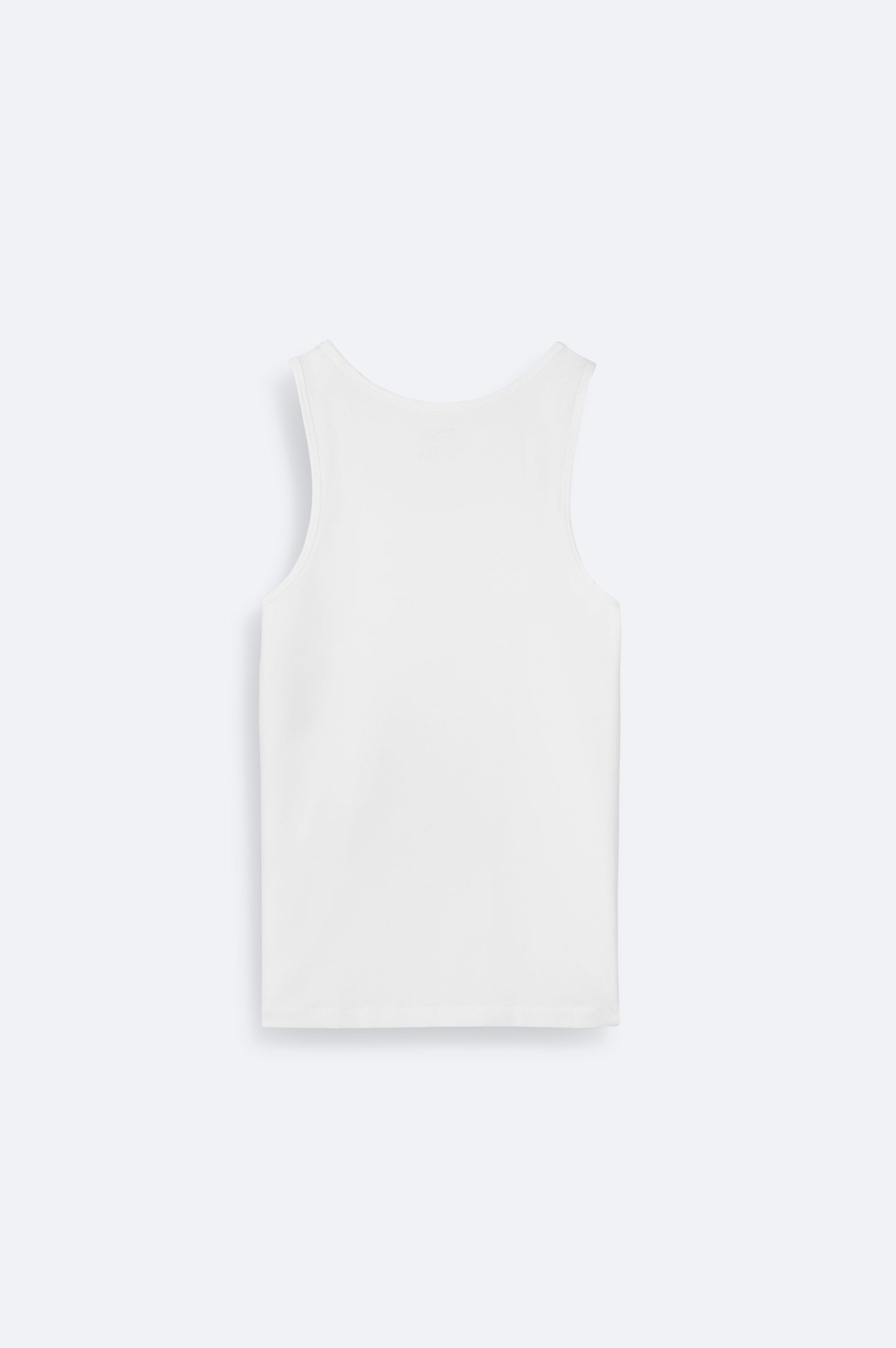 Beyaz U Yaka Düz Süprem Kumaş Atlet