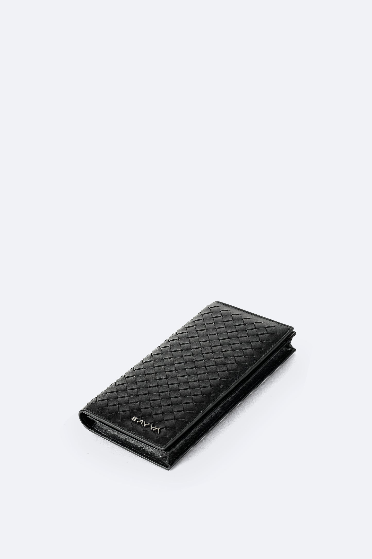 Siyah Düz Poliüretan Kumaş Cüzdan