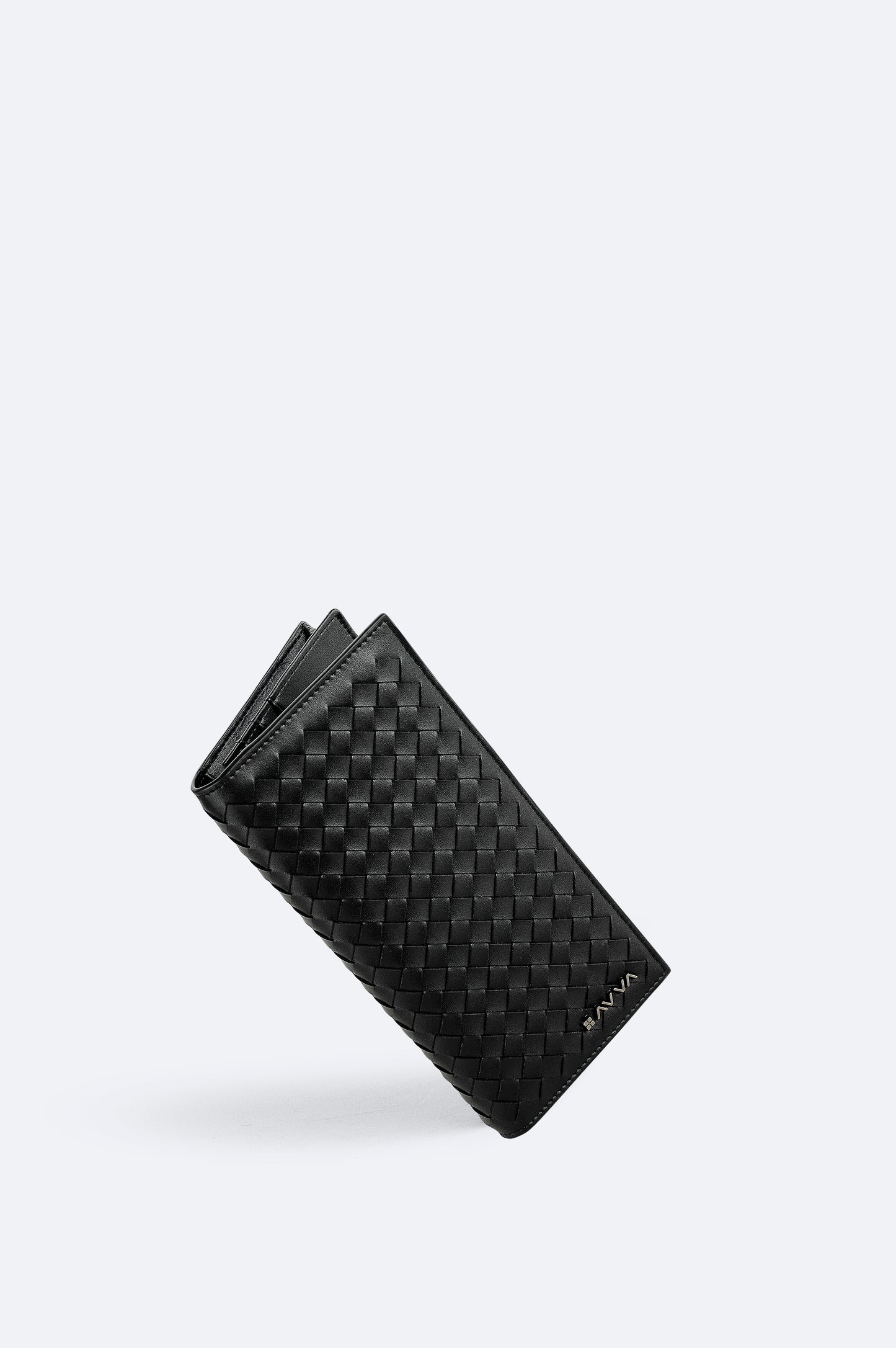 Siyah Düz Poliüretan Kumaş Cüzdan