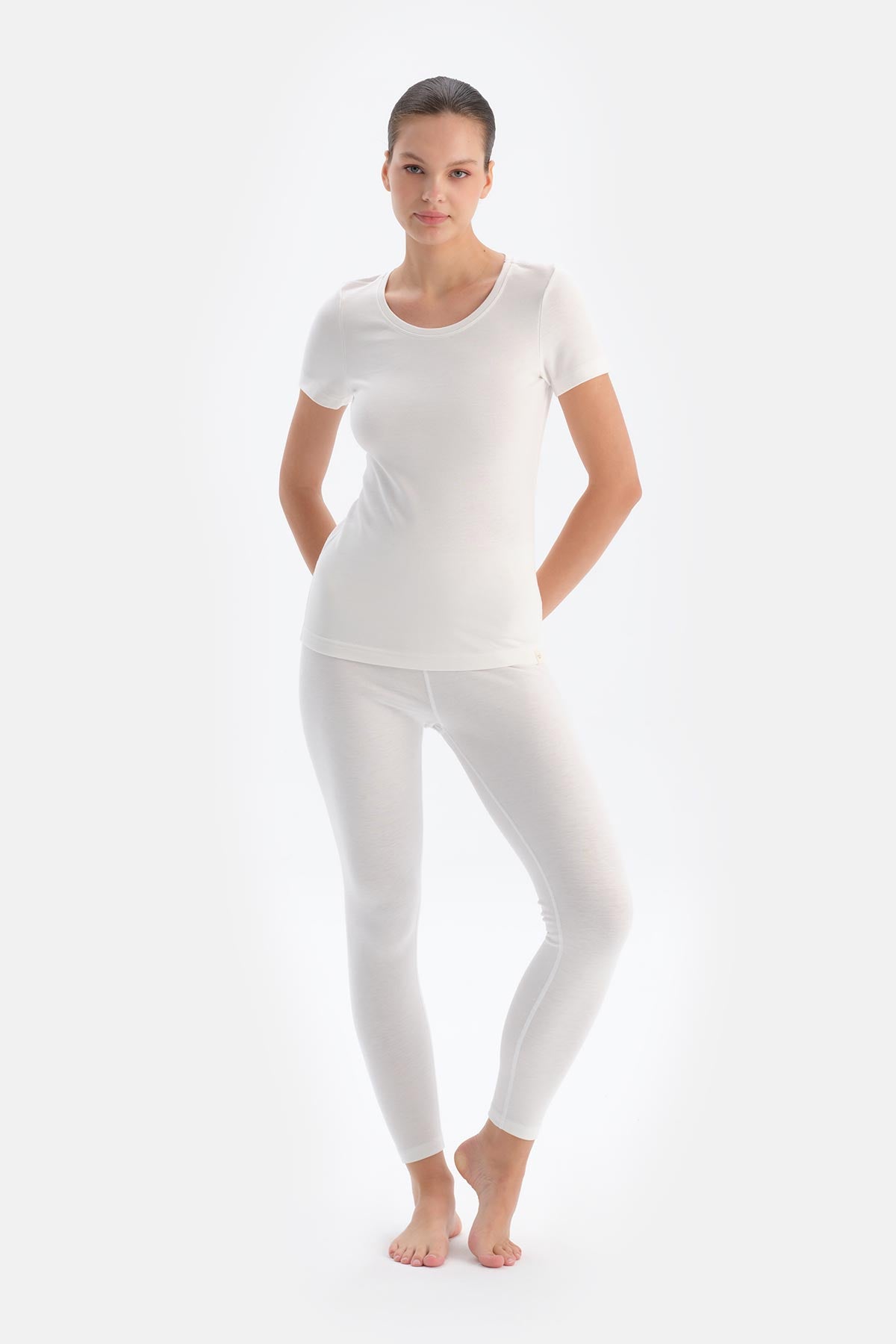 Ekru Kadın Termal Tek Alt