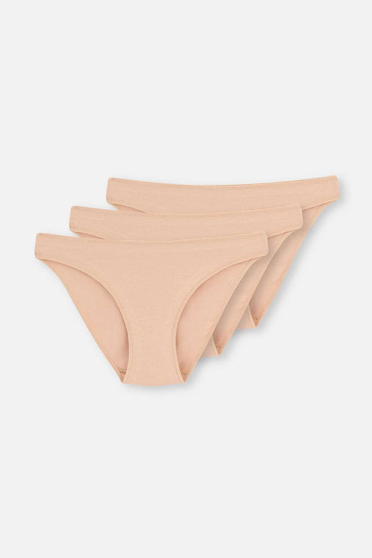 Ten 3'lü Düşük Bel Izsiz Kadın Slip Külot