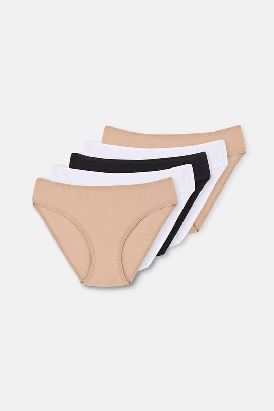 Karışık Karışık 5'li Klasik Kadın Slip Külot