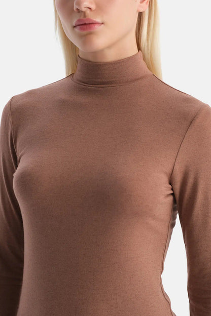 Mocha 5118kc Modal Kaşmir Balıkçı Yaka Uzun Kollu Üst